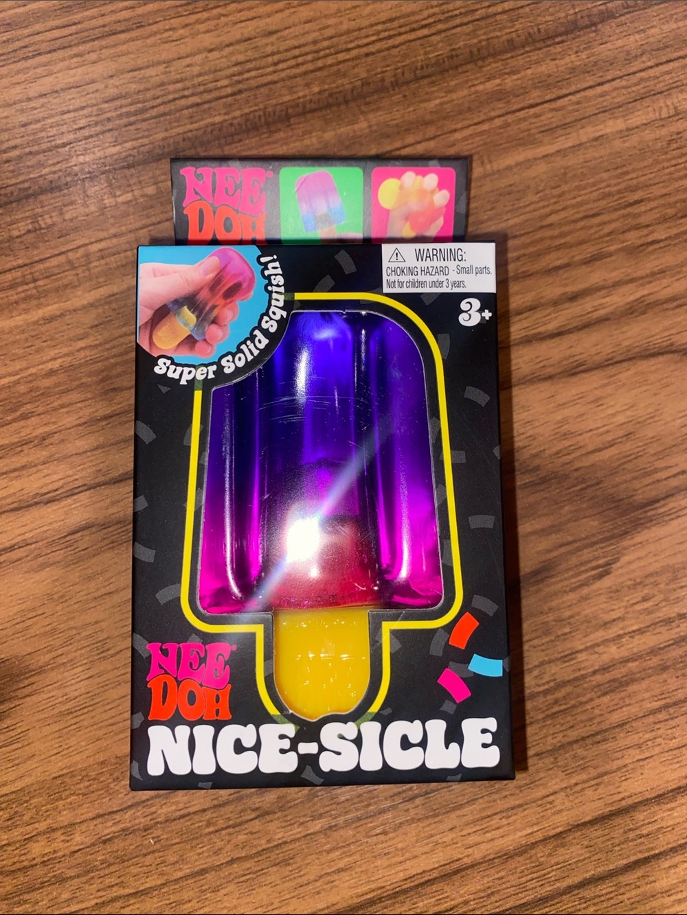 NeeDoh Nice-Sicle Popsicle Stress Toy - Purple & Yellow